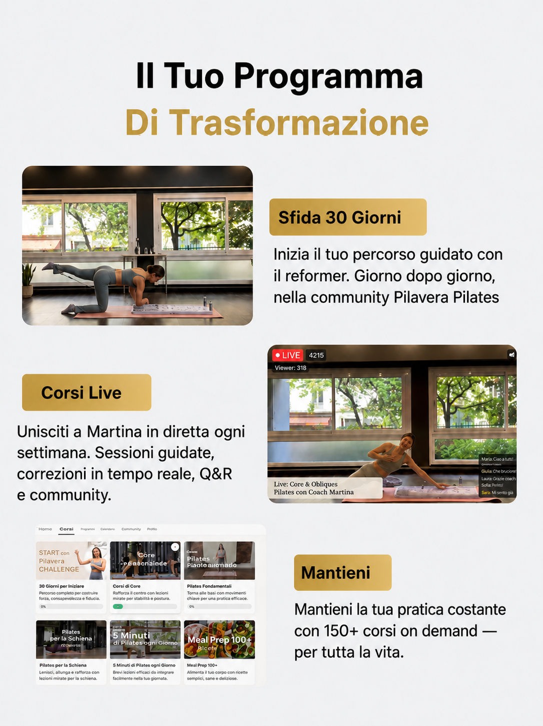 Non devi sapere da dove iniziare. Ti guidiamo noi.
